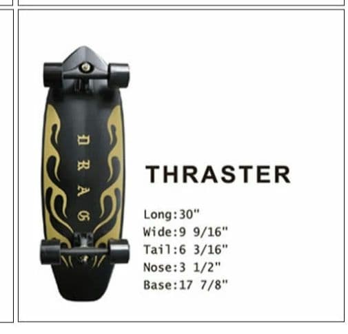 DRAG サーフスケート スラスター 30インチ