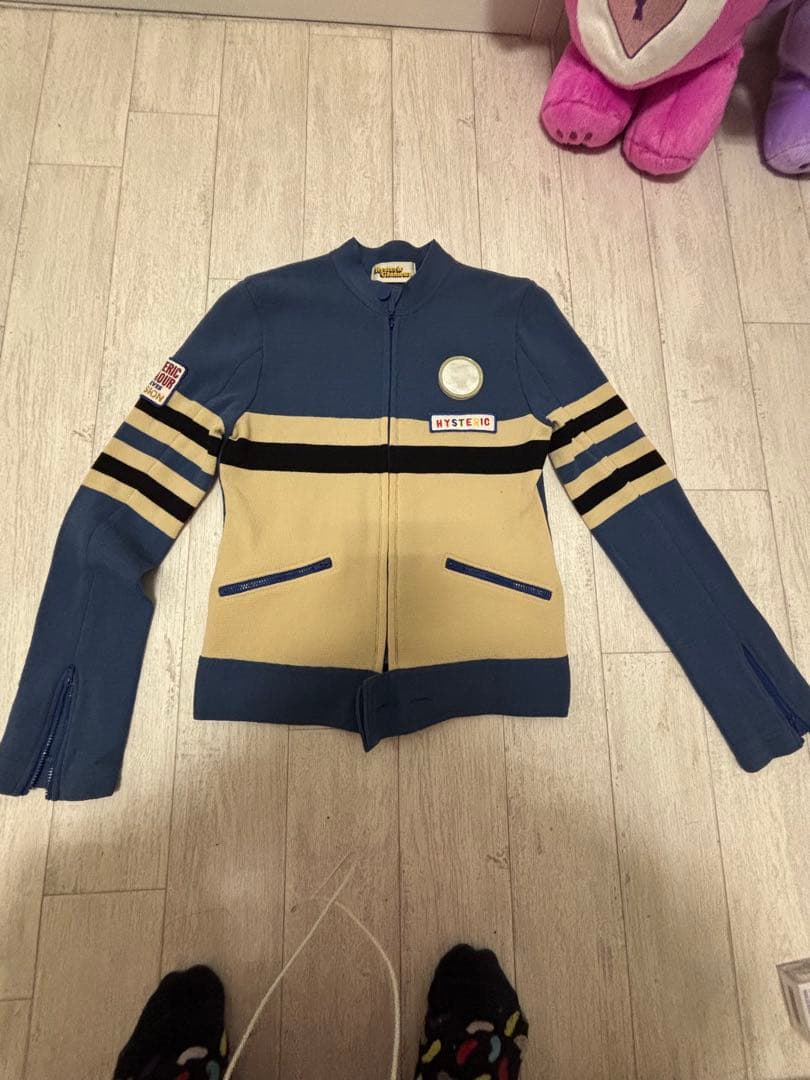 HYSTERIC GLAMOUR ニットライダースジャケット