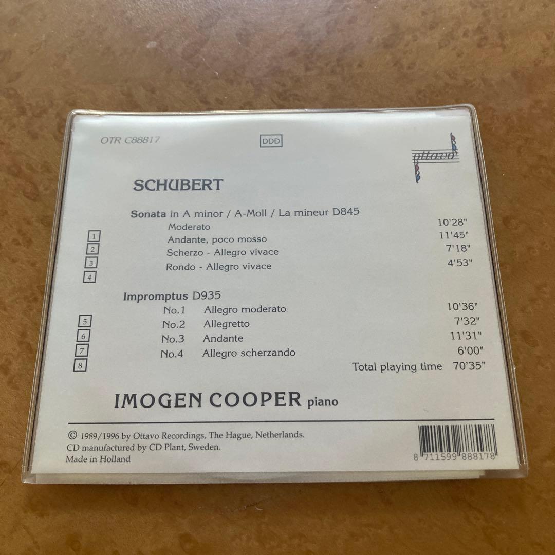 輸CD クーパー／「シューベルト最後の６年 1823-1828」全6枚