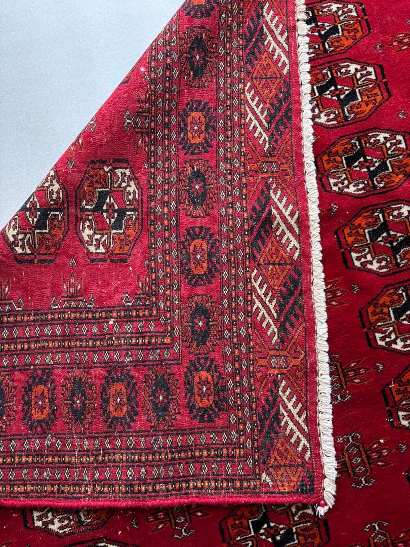 ヴィンテージ　パキスタンラグ 絨毯 トライバルラグ 手織り絨毯