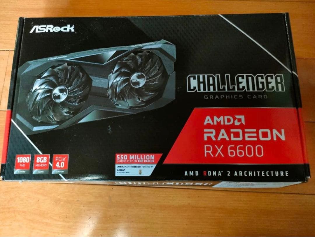 グラフィックボード・グラボ・ビデオカード ASRock RADEON RX 6600 CHALLENGER D 8GB
