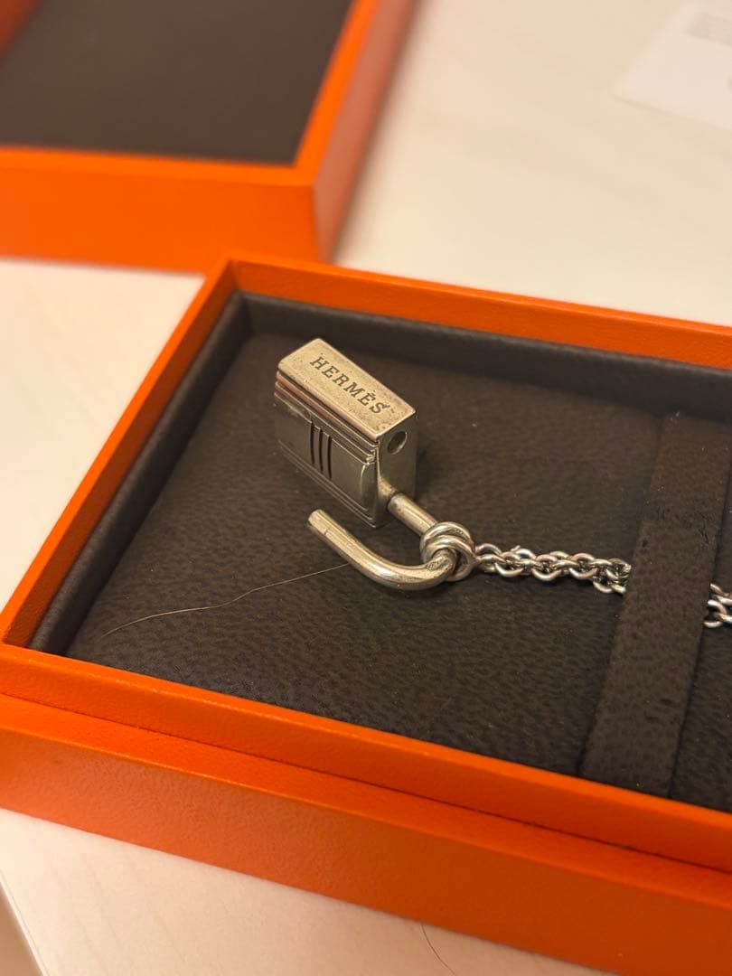 エルメス　カデナ　ネックレス　シルバー