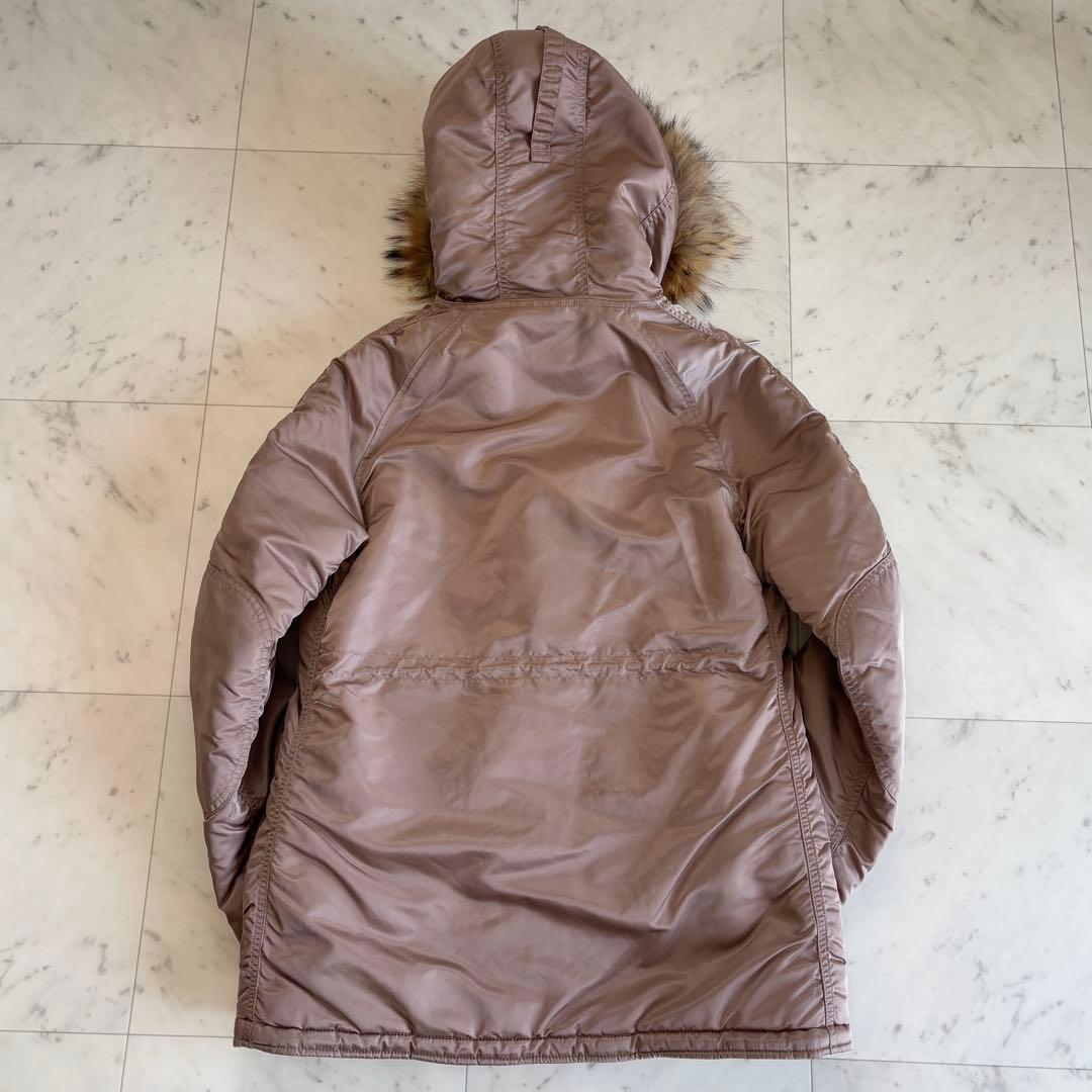 希少カラー✨ アルファ N-3B フライトジャケット ラクーンファー L ピンク