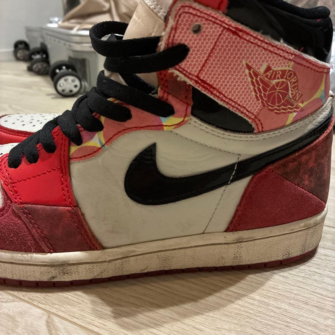 Nike Air Jordan 1 ハイカット スニーカー レッドスパイダーマン