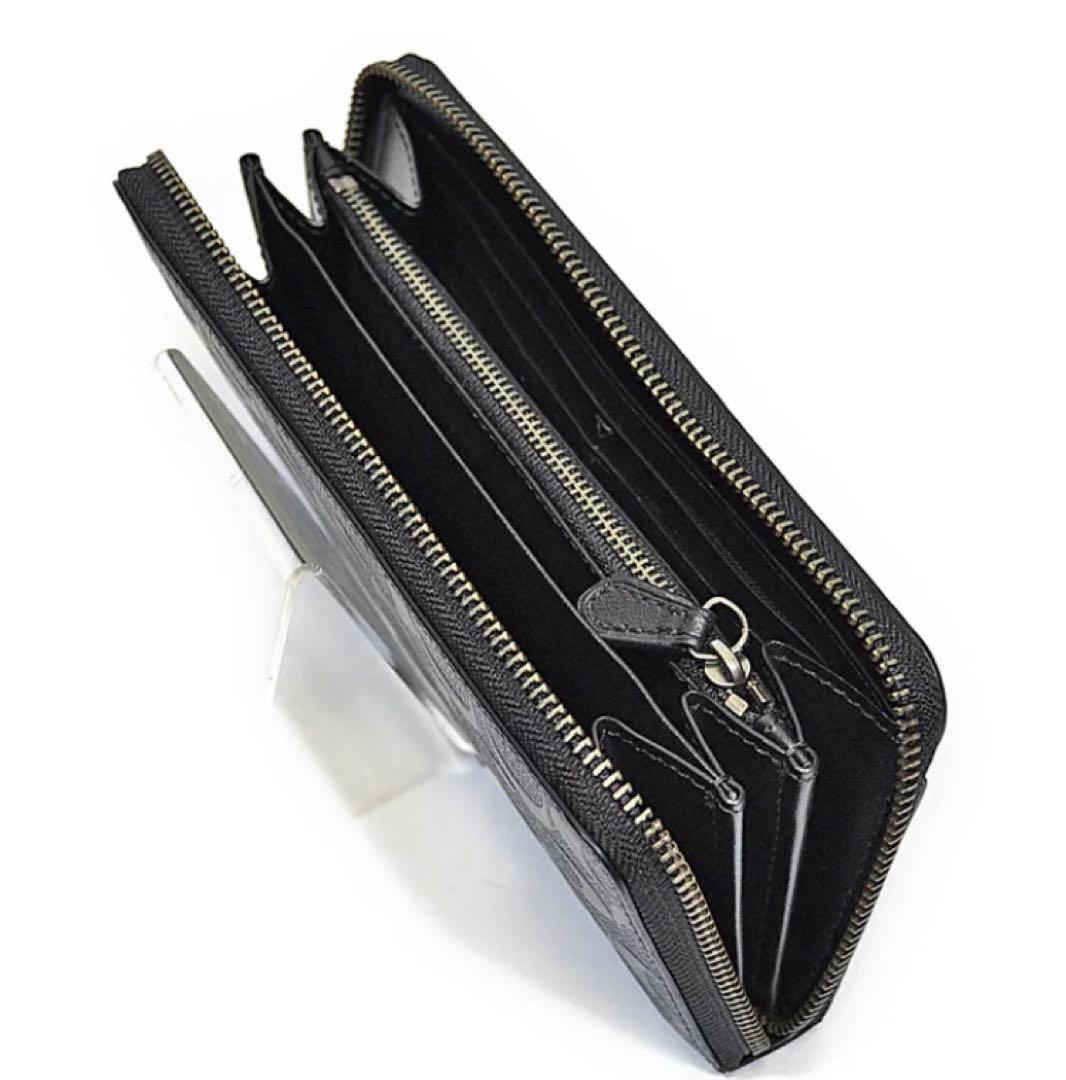 【新品】COACH コーチ メンズ アコーディオン シグネチャー レザー 長財布