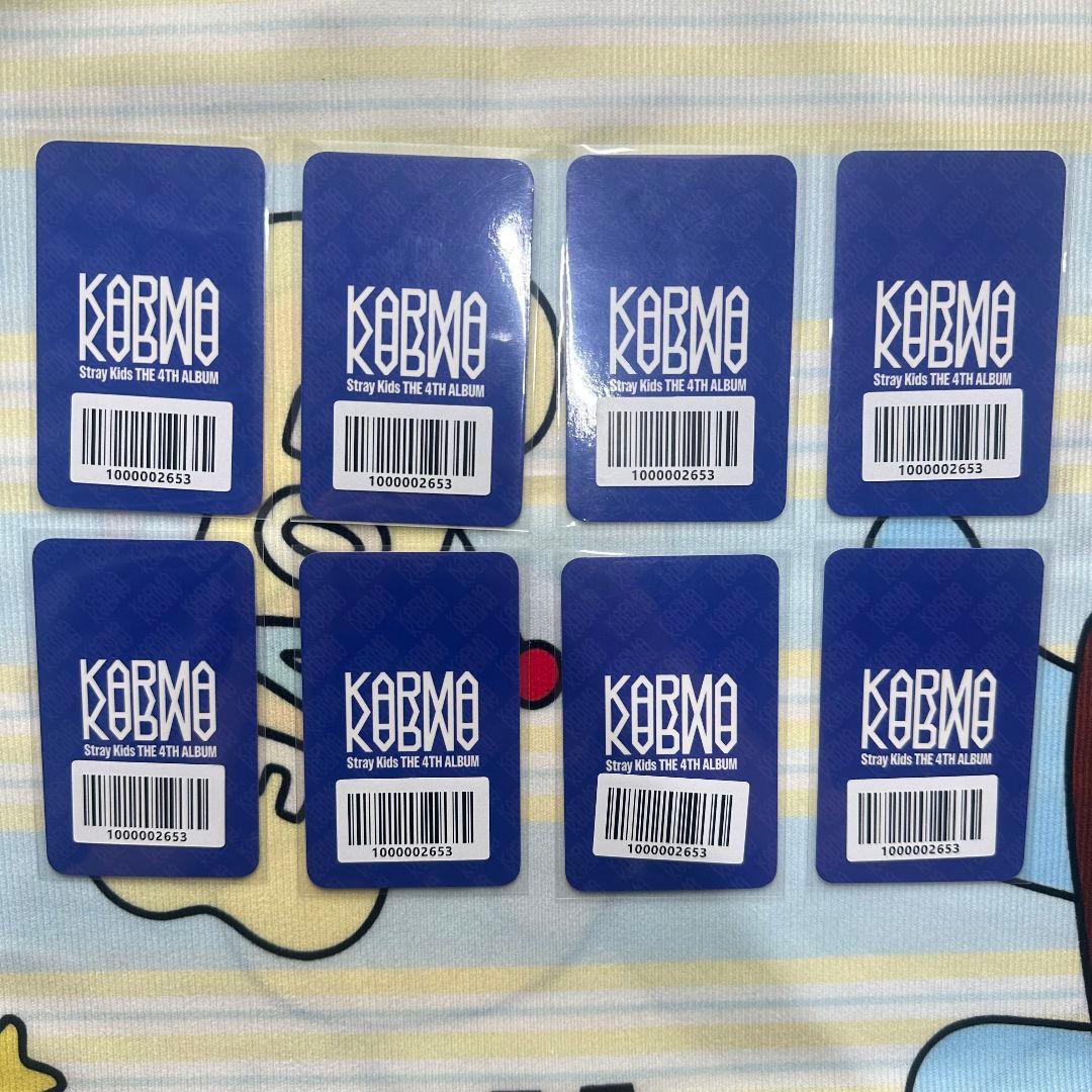 StrayKids KARMA FANS プレリス トレカ 8枚
