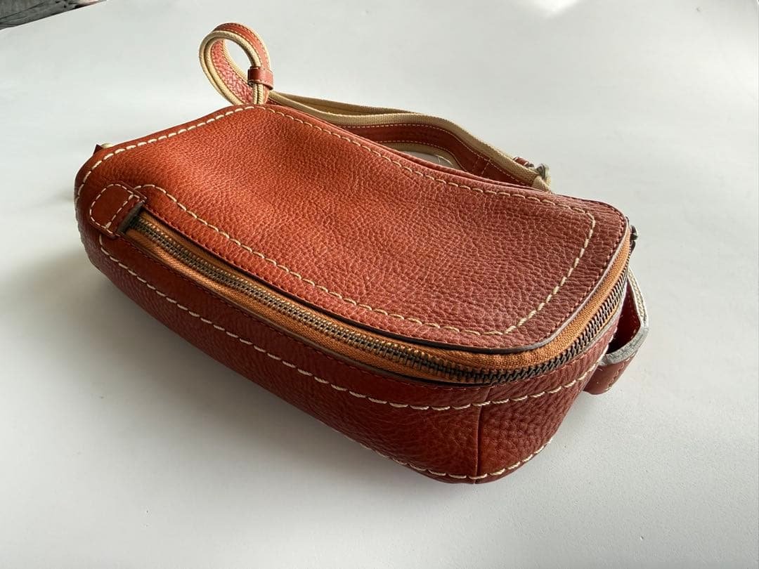 土屋鞄 トーンオイルヌメ ボディーポシェット ブラウン
