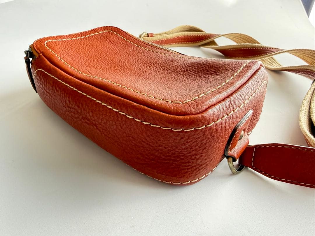 土屋鞄 トーンオイルヌメ ボディーポシェット ブラウン