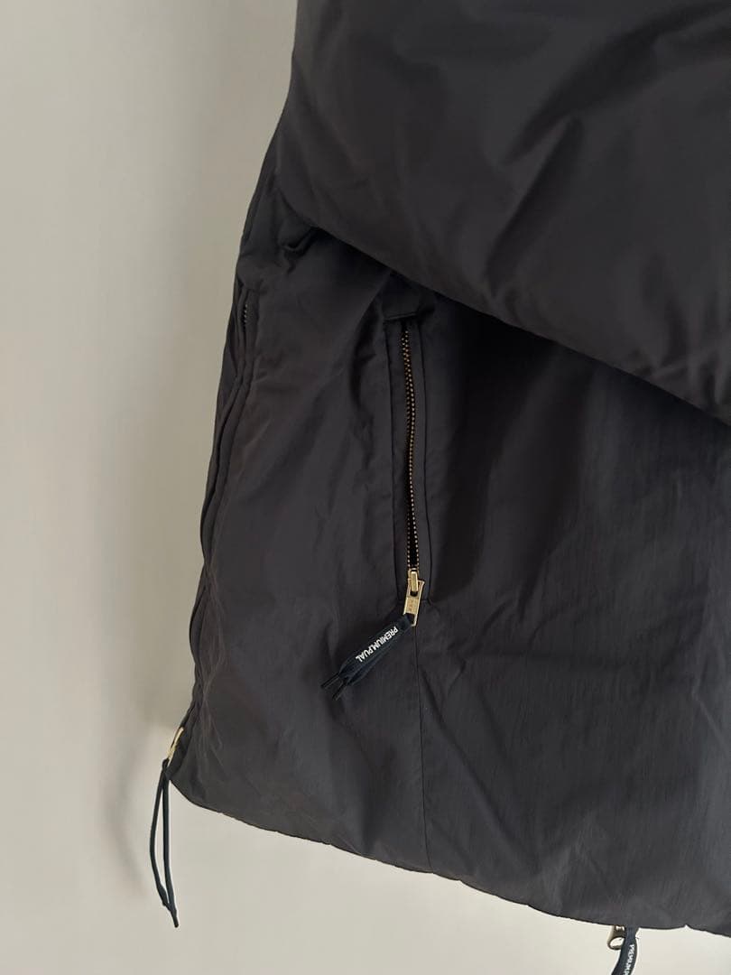 美品　ピュアルセシン　フレンチダックダウンサイドジップジャケット スミクロ