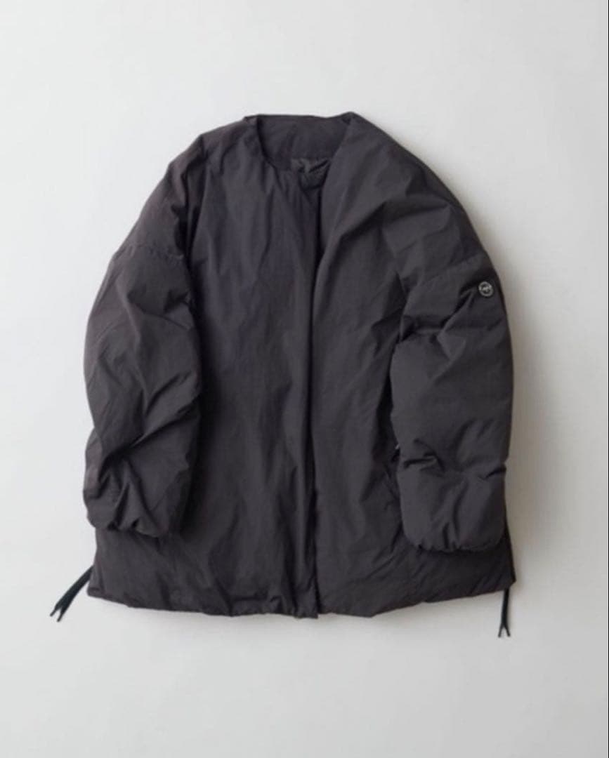 美品　ピュアルセシン　フレンチダックダウンサイドジップジャケット スミクロ