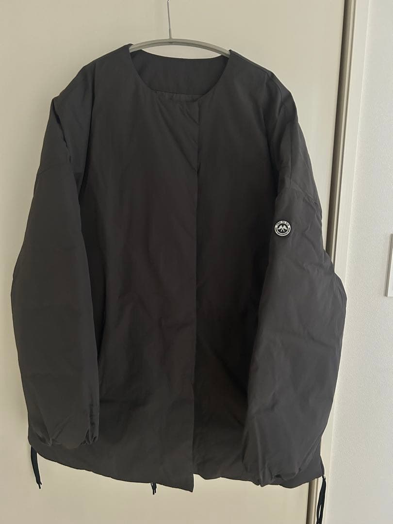 美品　ピュアルセシン　フレンチダックダウンサイドジップジャケット スミクロ