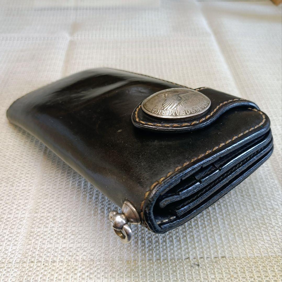 FUNNY コードバン ライダースウォレット バイカーズウォレット 長財布 本革