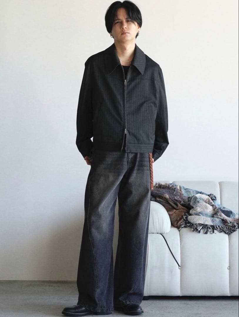 TECH WOOL GABARDINE ZIP BLOUSON Sサイズ