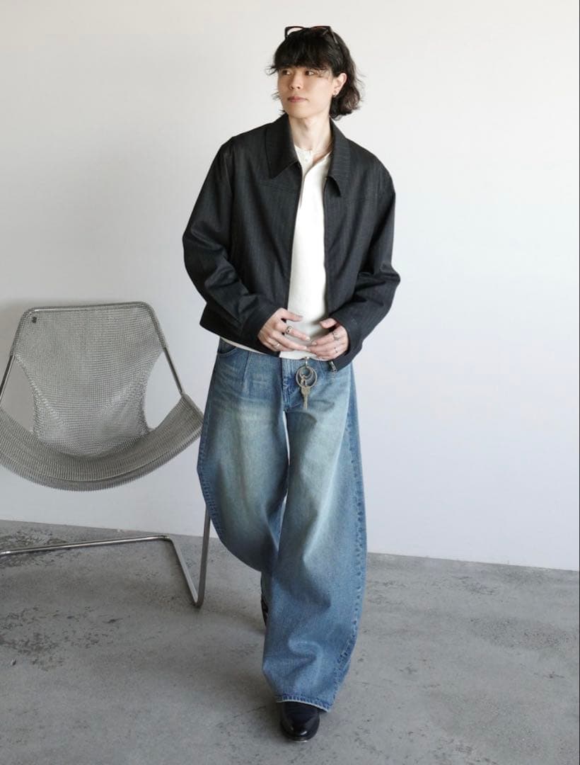 TECH WOOL GABARDINE ZIP BLOUSON Sサイズ