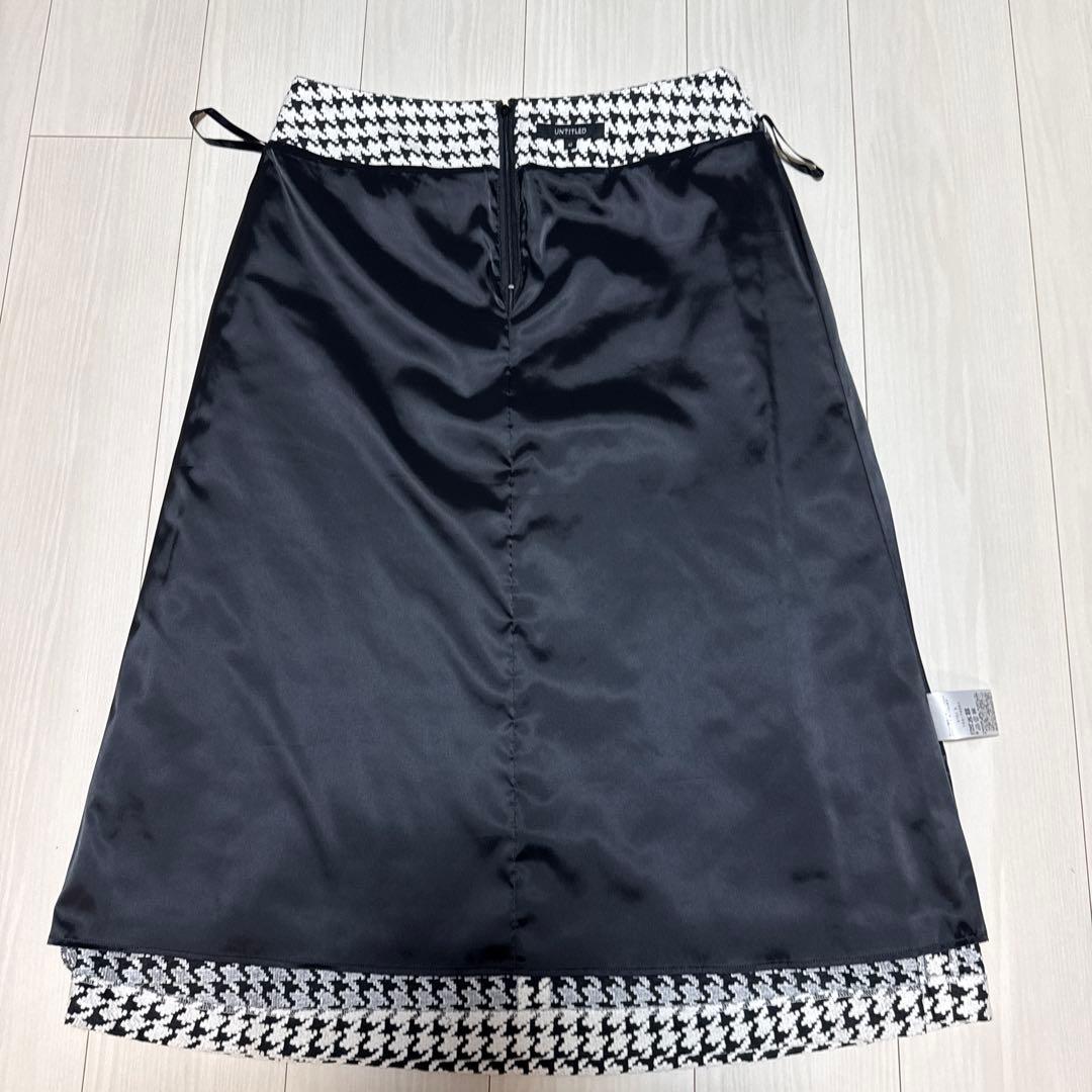 新品未使用　アンタントル　クラシックチドリ Aラインスカート 42サイズ