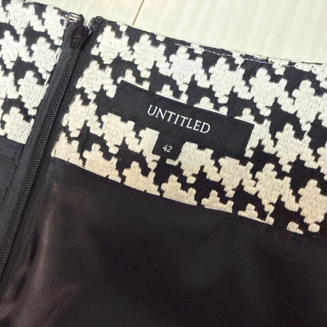 新品未使用　アンタントル　クラシックチドリ Aラインスカート 42サイズ