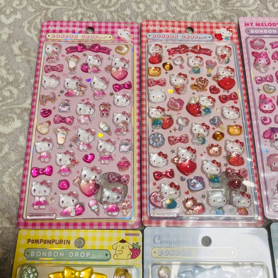 正規品　ボンボンドロップシール　第二弾　サンリオ　コンプリート　全8種
