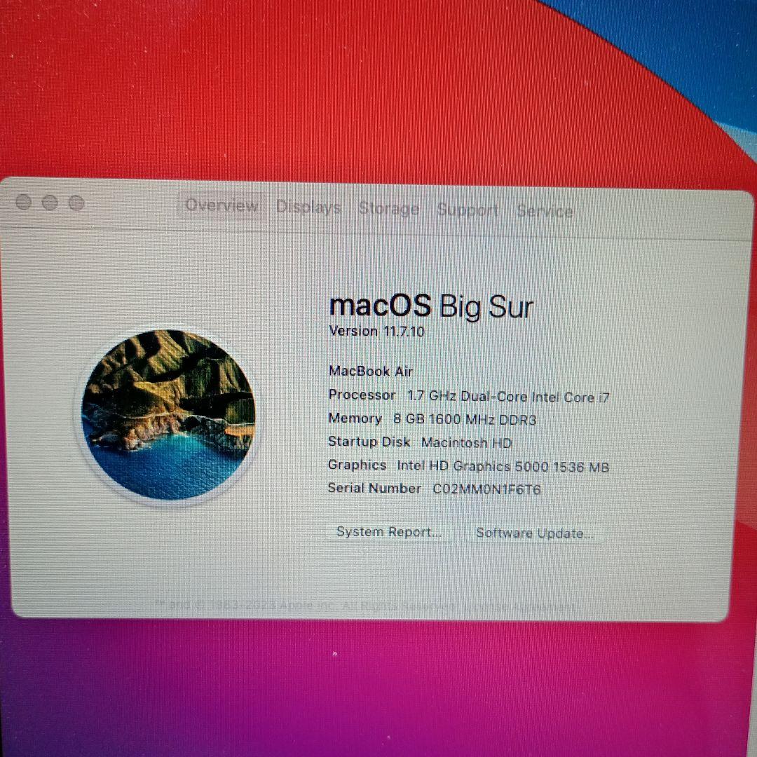 ハルMacBookAir Early2014 8GB/SSD250GB/