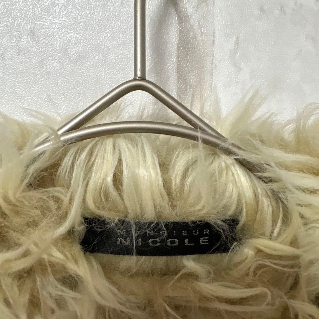 MONSIEUR NICOLE ファージャケット　お兄系　平成　y2k 黒