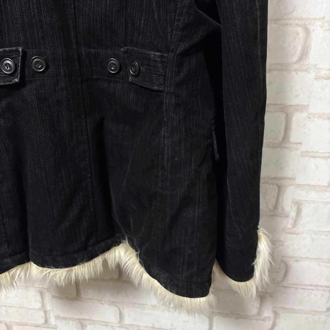 MONSIEUR NICOLE ファージャケット　お兄系　平成　y2k 黒