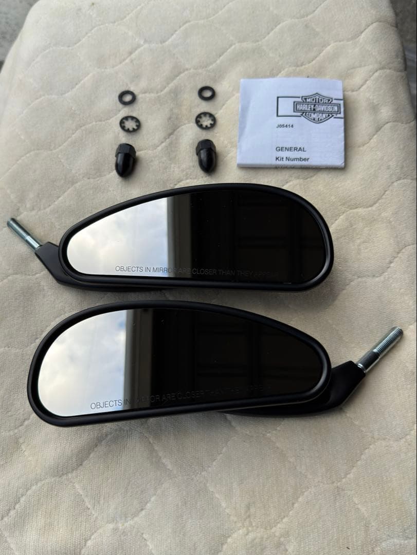 ハーレーダビットソン　プロファイル・カスタムミラー　サテンブラック