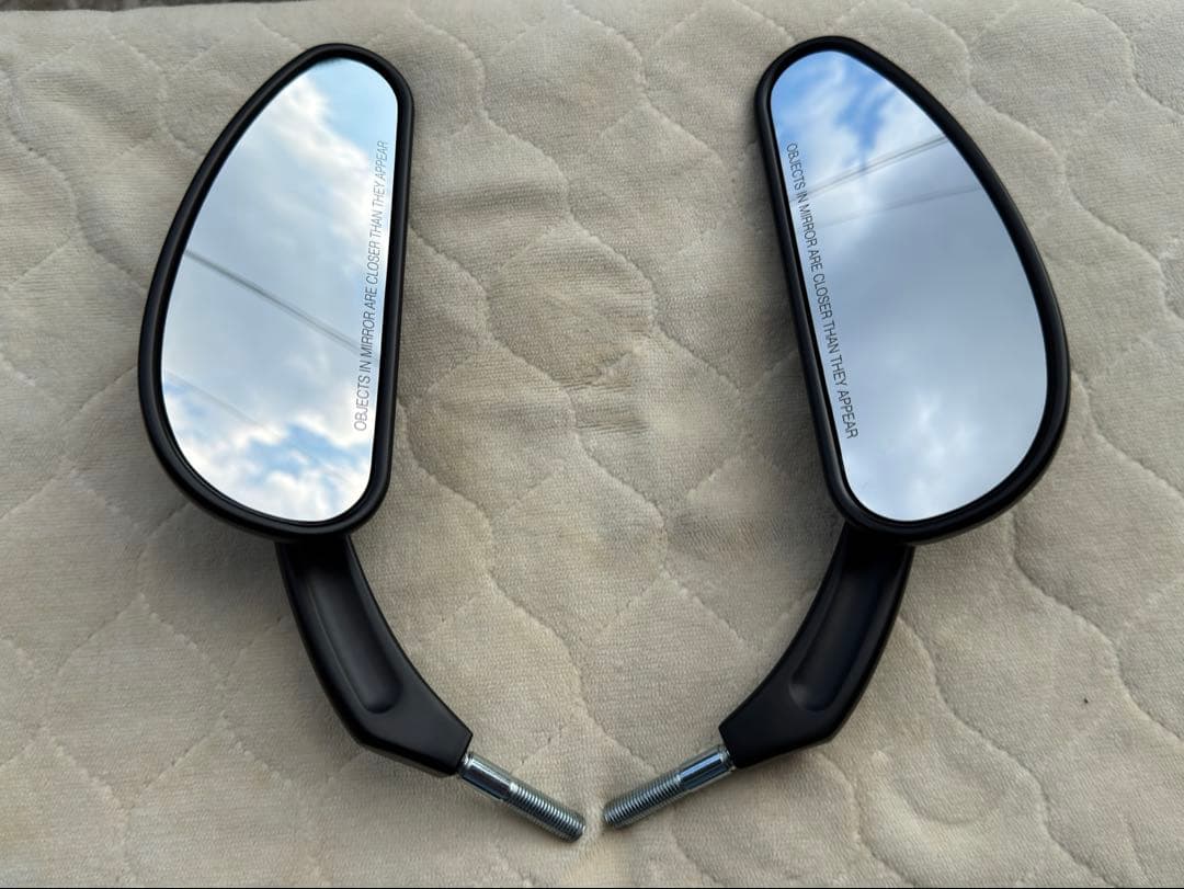 ハーレーダビットソン　プロファイル・カスタムミラー　サテンブラック