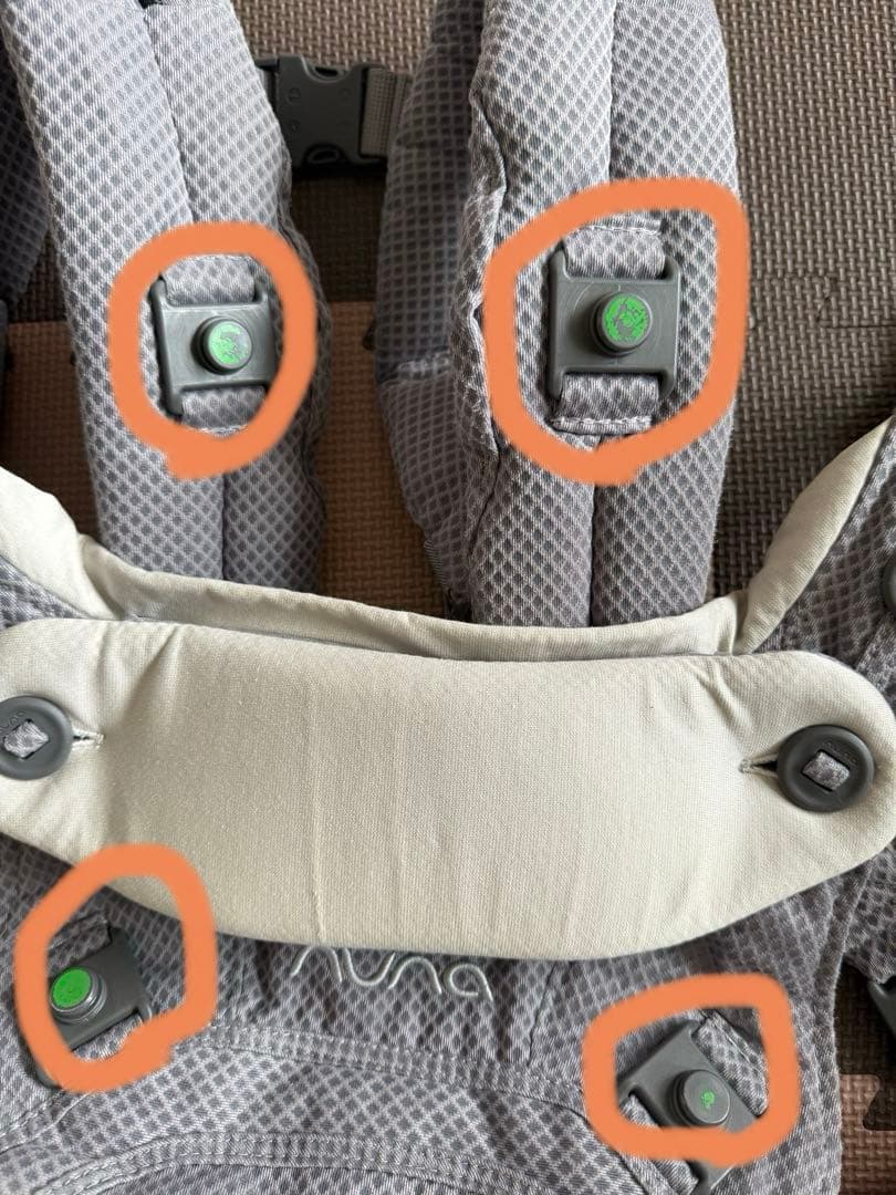 ヌナカドルクリック nuna cudl clik抱っこ紐 グレー(フォグ)