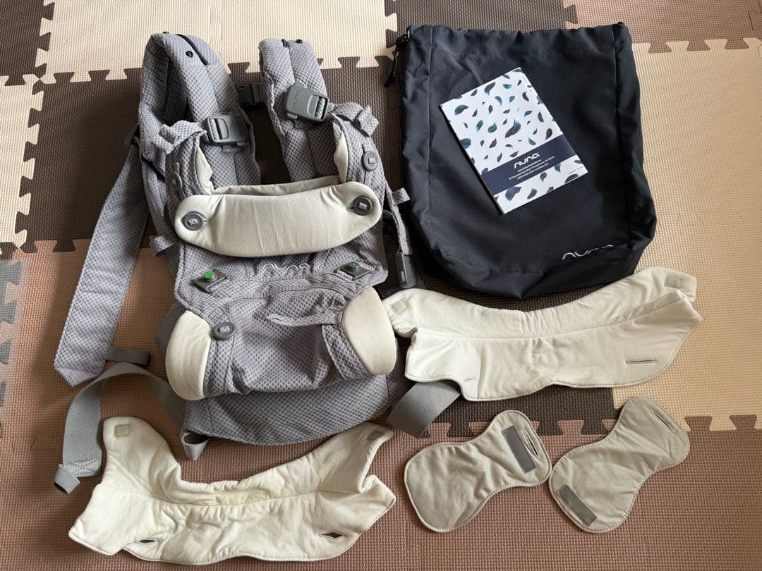 ヌナカドルクリック nuna cudl clik抱っこ紐 グレー(フォグ)