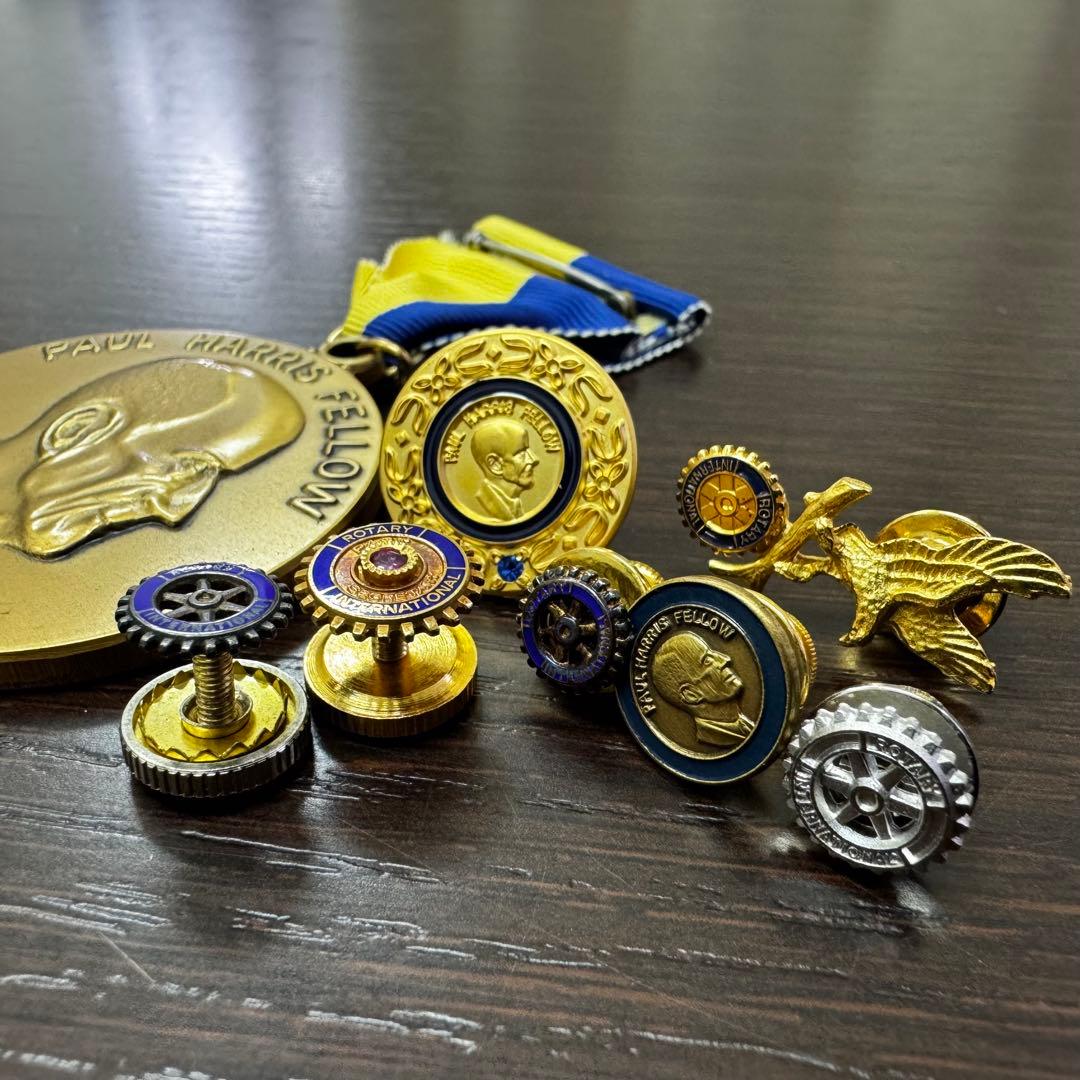 K18 ロータリークラブ ピンバッジ おまとめ品 非売品 ルビー