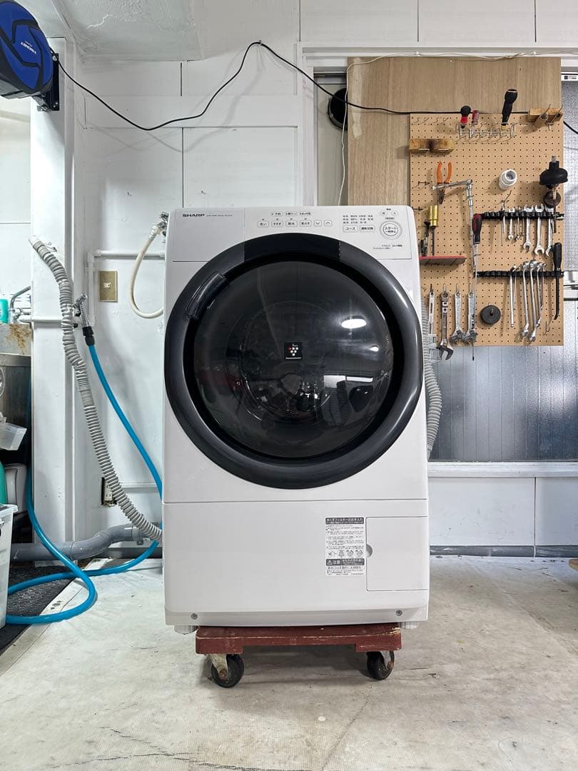 SHARP ES-S7G-WR 2022年製　ドラム式洗濯機　分解洗浄