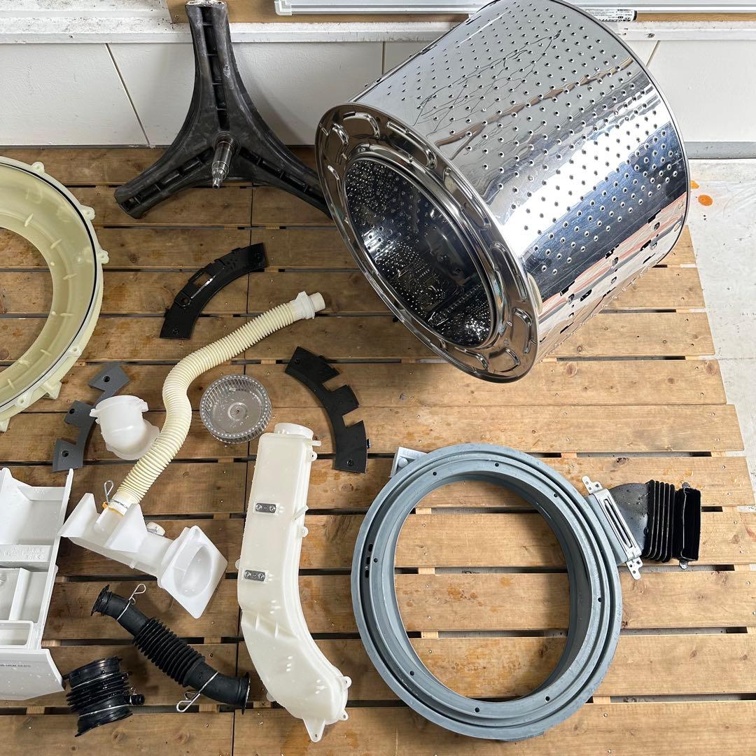 SHARP ES-S7G-WR 2022年製　ドラム式洗濯機　分解洗浄