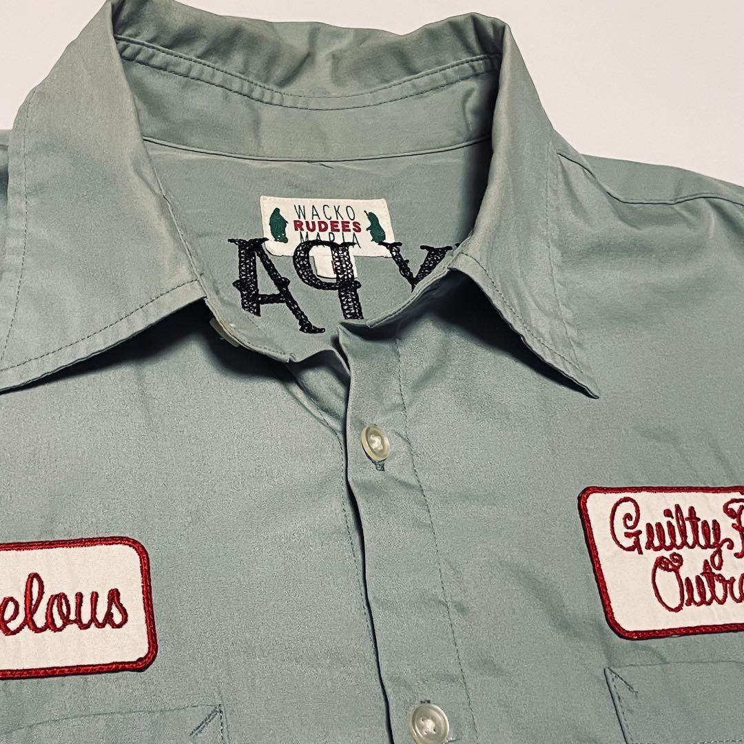 WACKO MARIA 初期　スカル刺繍　SHIRT Lサイズ　希少カラー