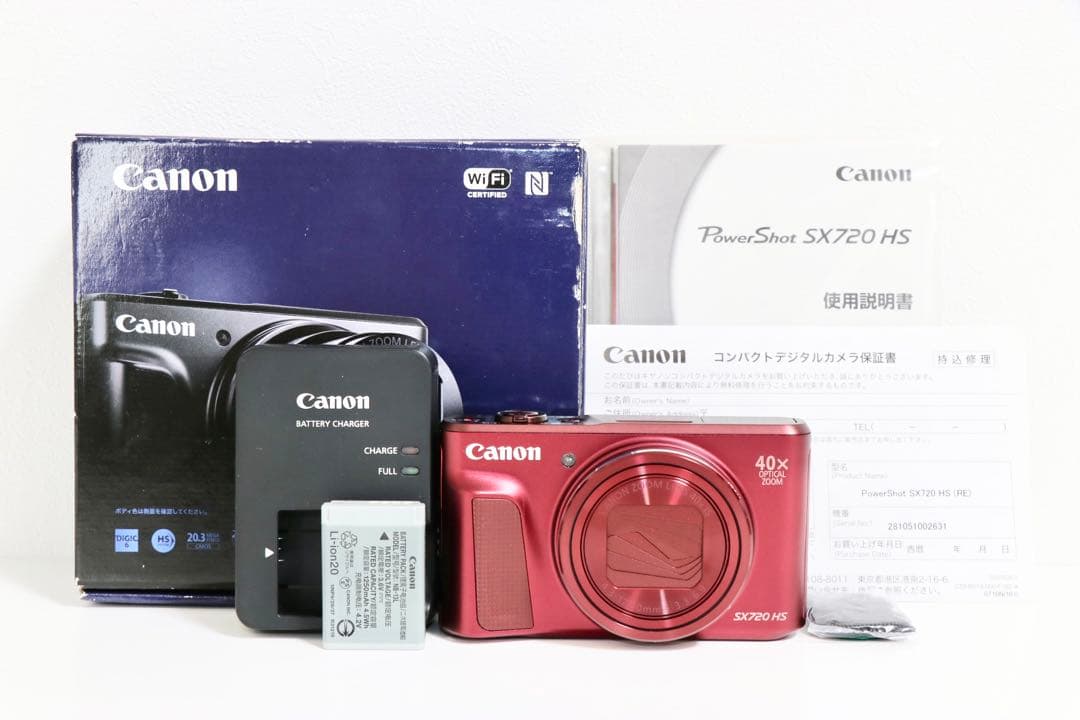 ■ 新品級 ■ キヤノン Canon PowerShot SX720HS レッド