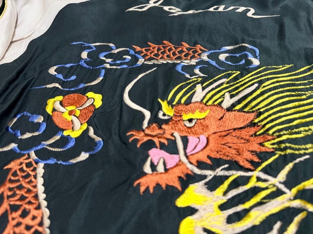 美品 テーラー東洋 ２面用 虎 龍 日本限定スカジャン レーヨン vintage