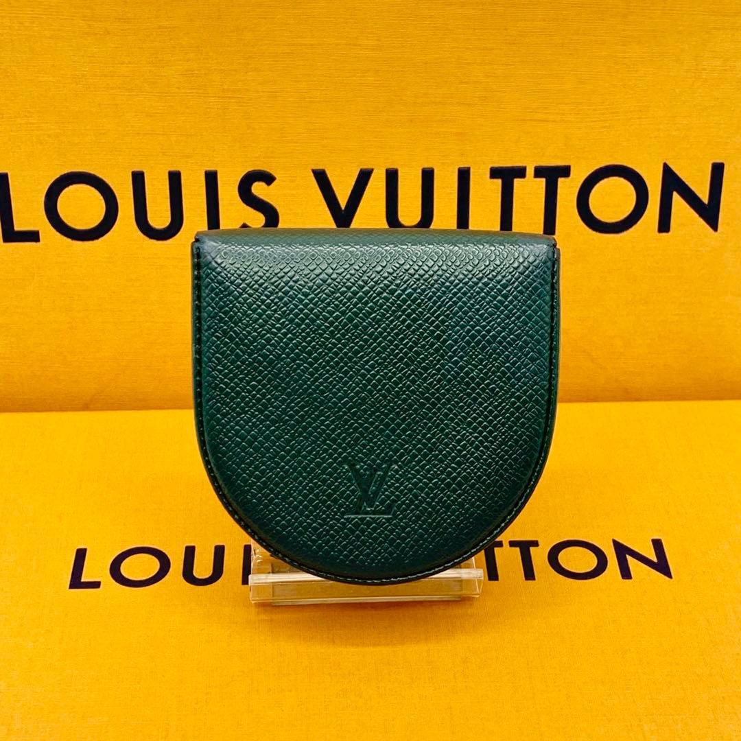 ルイヴィトン　ケース　キュベット　ポルトモネ　小銭入れ　深緑　タイガ