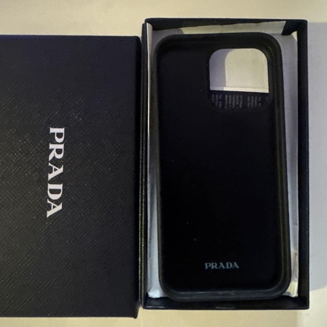 PRADA ライトブルー ソフトケースアイホン15Pro Max