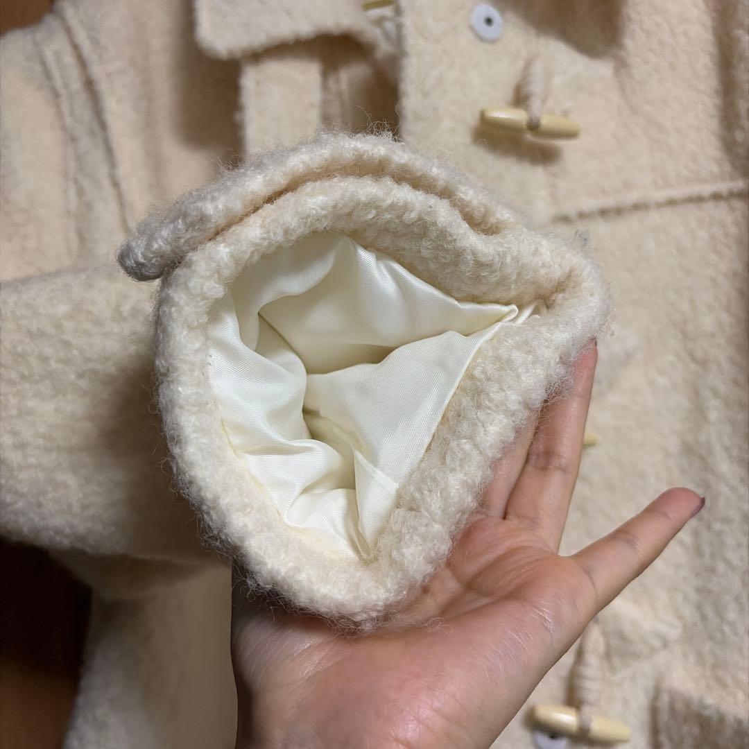 ROLAROLA DUFFLE HALF COAT IVORY 韓国アイドル着用