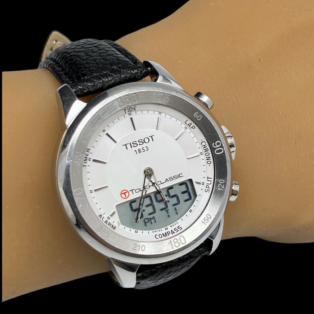 【新品電池/稼働/箱付き】ティソ T-Touch デジアナ 腕時計 メンズ