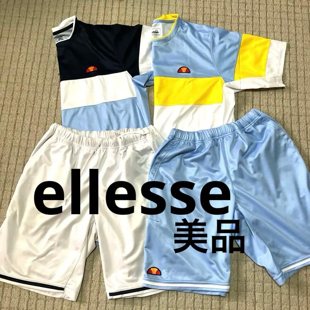 美品♡ellesseエレッセ☆テニスウェア☆メンズLサイズセットアップ4枚セット