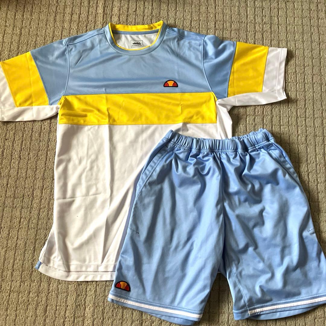 美品♡ellesseエレッセ☆テニスウェア☆メンズLサイズセットアップ4枚セット