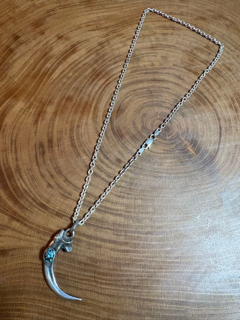 NATIVE SPIRIT イーグルクロー　オーバルチェーン　ネックレス　ナバホ