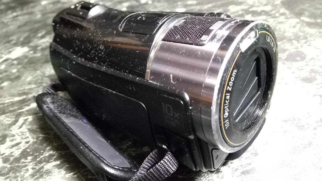 ソニーHDR-CX550 三脚セット バッテリー残量なく未確認の為、現状品