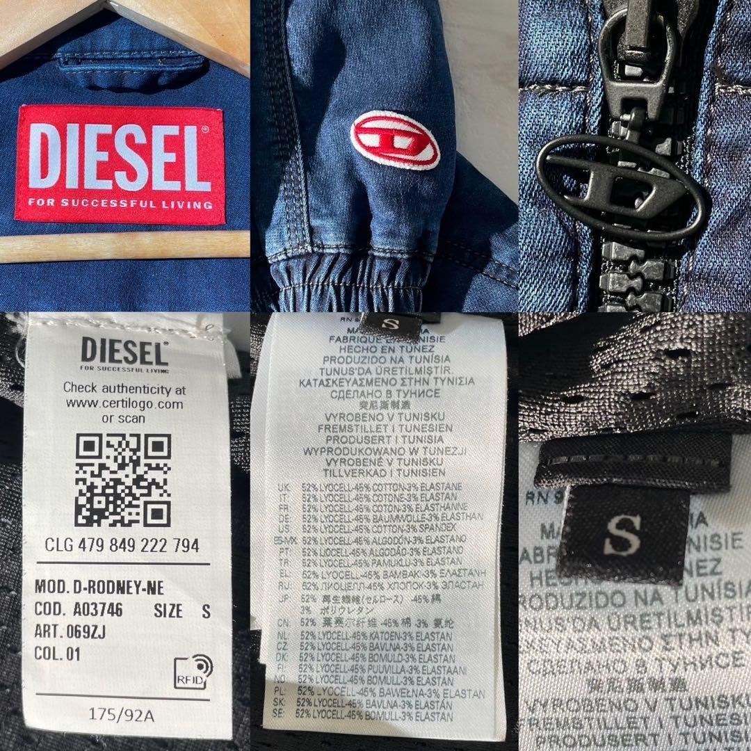 美品★近年★DIESEL ディーゼル モッズコート デニムジャケット Dロゴ