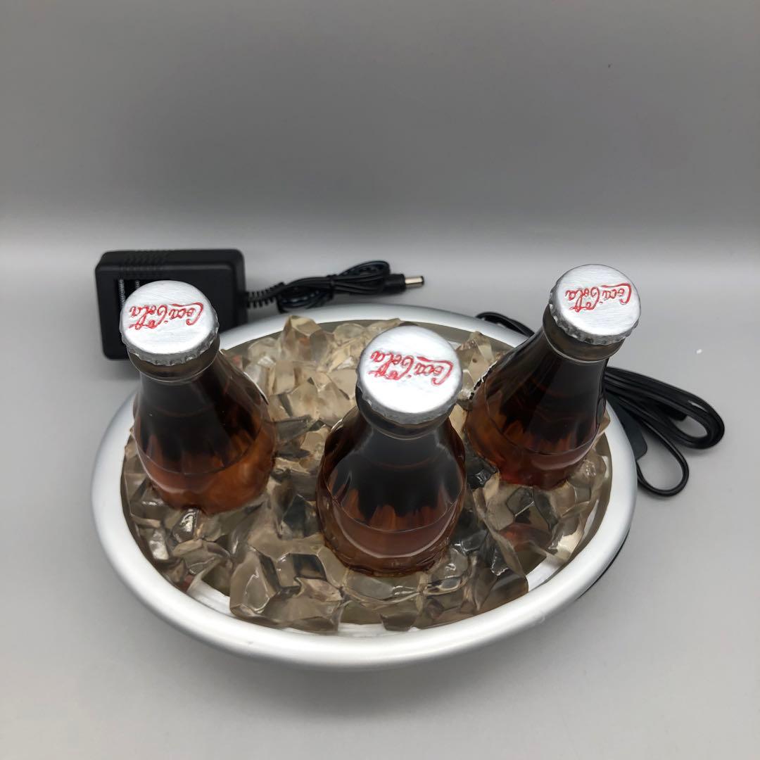 希少アメリカビンテージコカコーラボトル水が流れて光るクーラーボックスディスプレイ