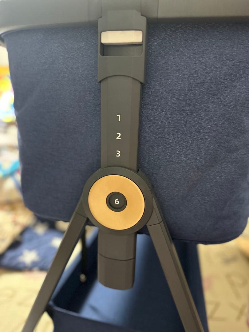 HZDMJ ベビーベッド ネイビー　美品