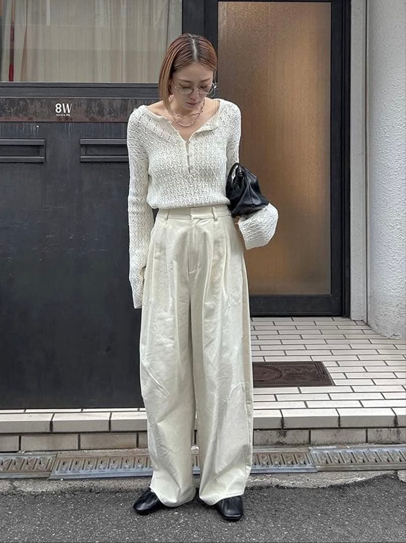 Ungrid コクーン チノパンツ アイボリー S 新品未使用 アングリッド