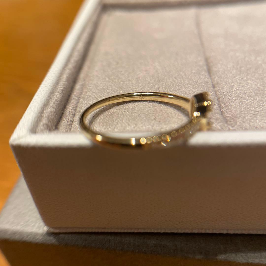 値下美品☆BELLESIORA ベルシオラ K18YGダイヤモンドリング 11号