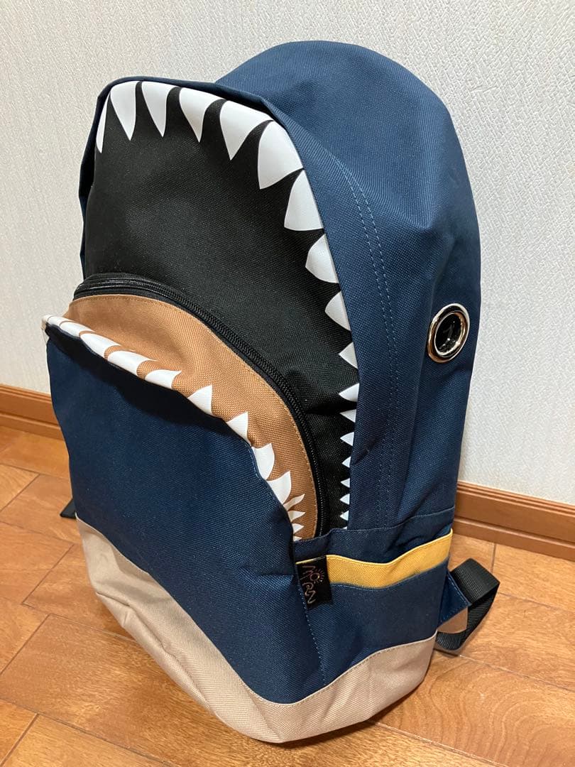 MORN CREATIONS シャークバックパック コンビ L サメ　リュック