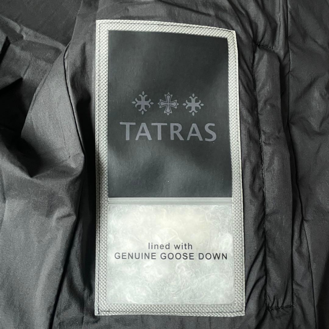 【極美品】タトラス NOKO ノーカラー　ダウンジャケット　ダークグレー　3