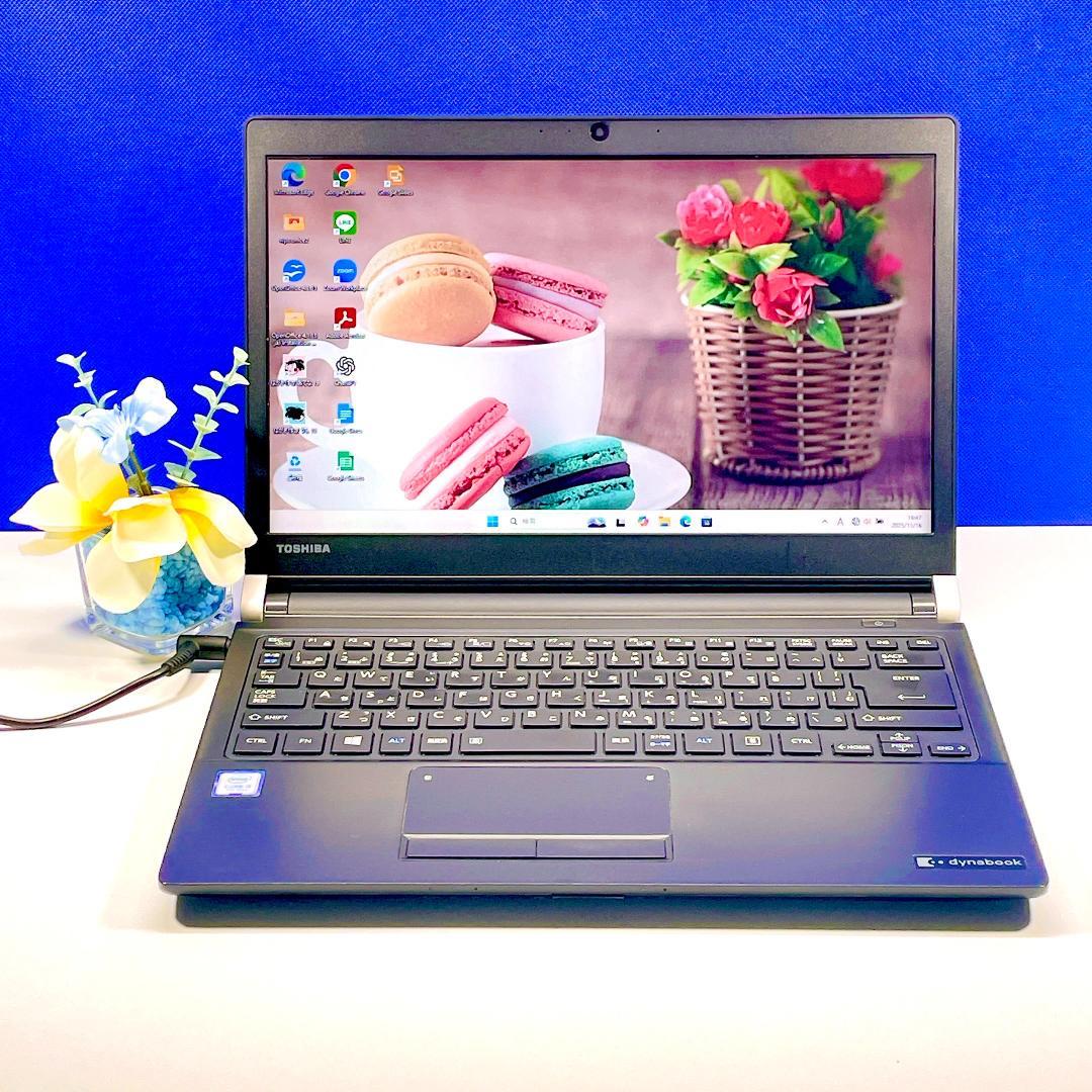 美品✨快速SSD✨カメラ付ノートパソコン✨Windows11薄型軽量13インチ